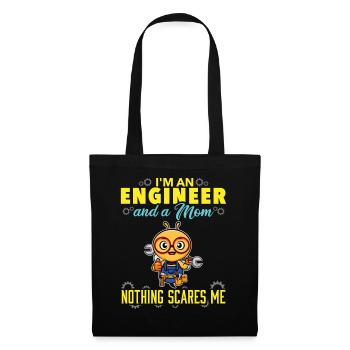 I'm An Engineer And A Mom Nothing Scares Me - Tote Bag - black - Front