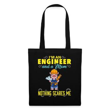 I'm An Engineer And A Mom Nothing Scares Me - Tote Bag - black - Front