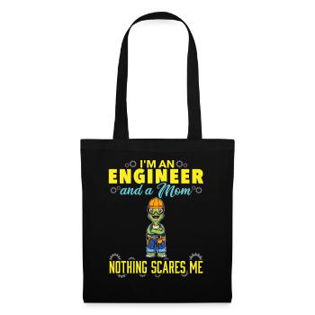 I'm An Engineer And A Mom Nothing Scares Me - Tote Bag - black - Front