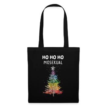 Gay Christmas Tree Rainbow LGBTQ Pride - Tote Bag - black - Front