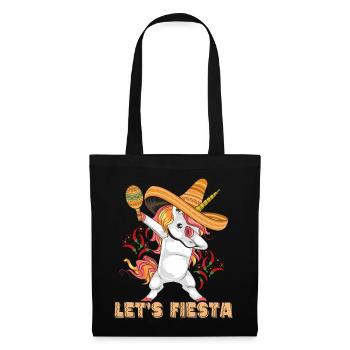 Cinco De Mayo Party Süßes Dabbing mexikanisches Einhorn - Stoffbeutel - Schwarz - Vorne