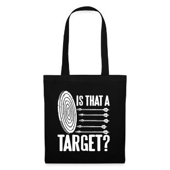 Archer - Est-ce une cible ? - Sac en tissu - noir - Devant