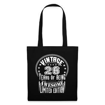 Vintage 26 Years Of Being Awesome Limited Edition - Tote Bag - black - Front