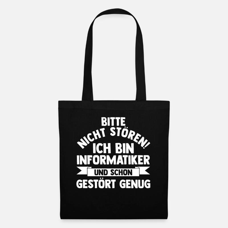 IT Fachmann Informatik Informatiker Programmierer - Stoffbeutel - Schwarz