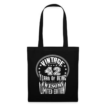 Vintage 42 Years Of Being Awesome Limited Edition - Tote Bag - black - Front