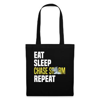 Eating Sleeping Storm Chases Repeat - Tote Bag - black - Front