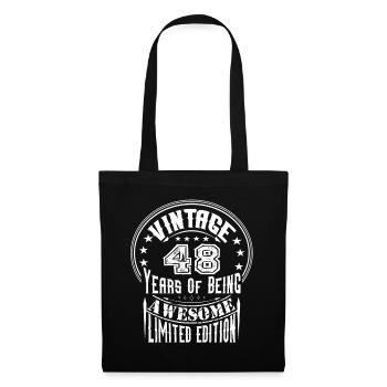Vintage 48 Years Of Being Awesome Limited Edition - Tote Bag - black - Front