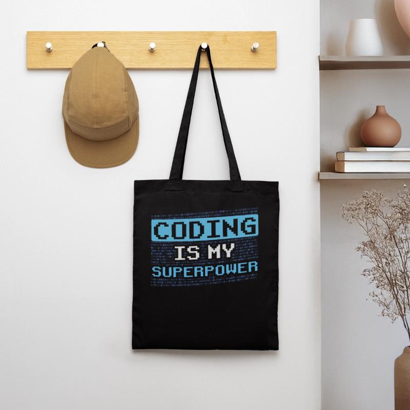 Le codage est mon programmeur codeur superpuissant Sac en tissu