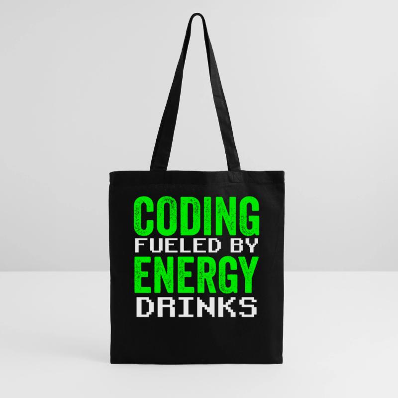Programmieren Mit Energydrinks Coder Code Coding Stoffbeutel