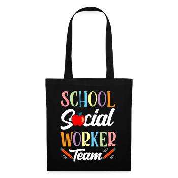 School Social Worker Team School School Social Work - Tote Bag - black - Front