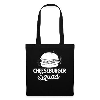 Cheeseburger Cheese Sandwich Hamburger - Tote Bag - black - Front