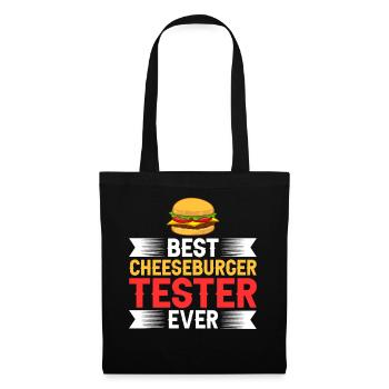 Cheeseburger Cheese Sandwich Hamburger - Tote Bag - black - Front