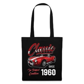 Je ne suis pas vieux Je suis Classic Car Vintage né en 1960 - Sac en tissu - noir - Devant