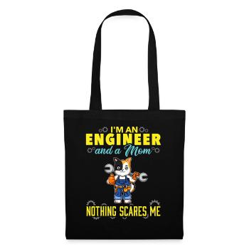 I'm An Engineer And A Mom Nothing Scares Me - Tote Bag - black - Front