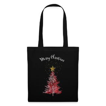 Merry Christmas Christmas Tree Christmas Tree - Tote Bag - black - Front