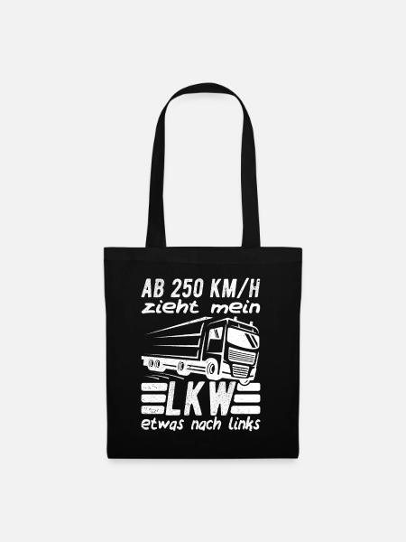 LKW-Fahrer LKW-Fahrerin Fernfahrer Trucker LKW - Stoffbeutel - Schwarz