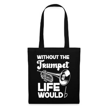 Trumpet Player B Flat Without The - Tote Bag - black - Front