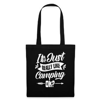 J’aime juste camper très bien camper camping - Sac en tissu - noir - Devant