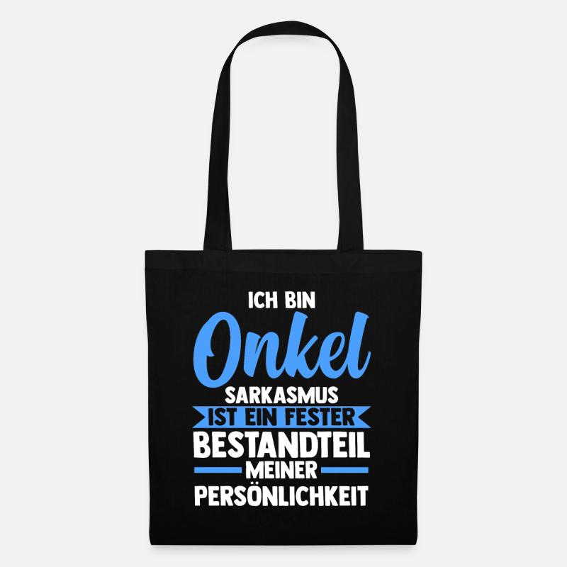 Patenonkel Pate Onkel - Stoffbeutel - Schwarz