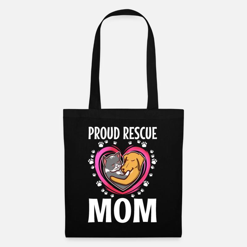 Fière maman sauveuse - Sac en tissu - noir