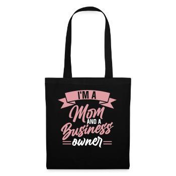 Je suis mère et propriétaire d’entreprise - Sac en tissu - noir - Devant
