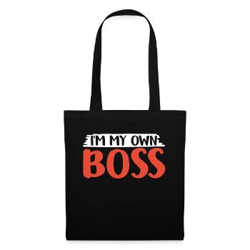 Je suis mon propre patron PDG entrepreneur fondateur - Sac en tissu - noir - Devant