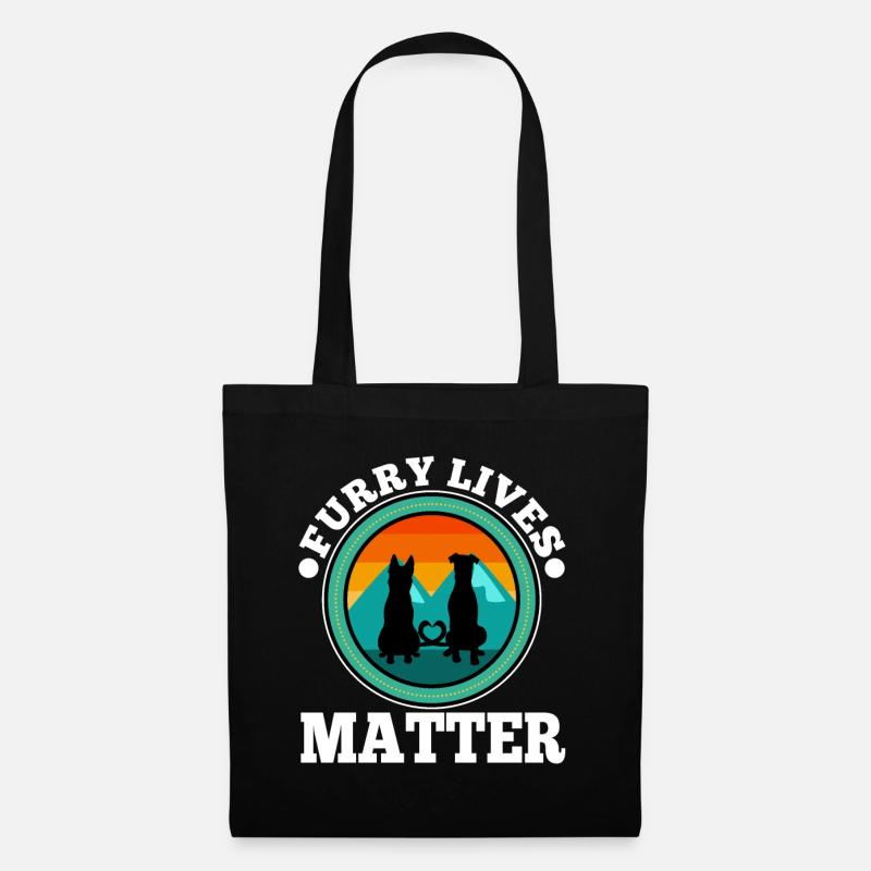Furry lives matter - Stoffbeutel - Schwarz