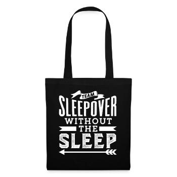 Soirée pyjama d’équipe sans sommeil Sweet Party Stay - Sac en tissu - noir - Devant