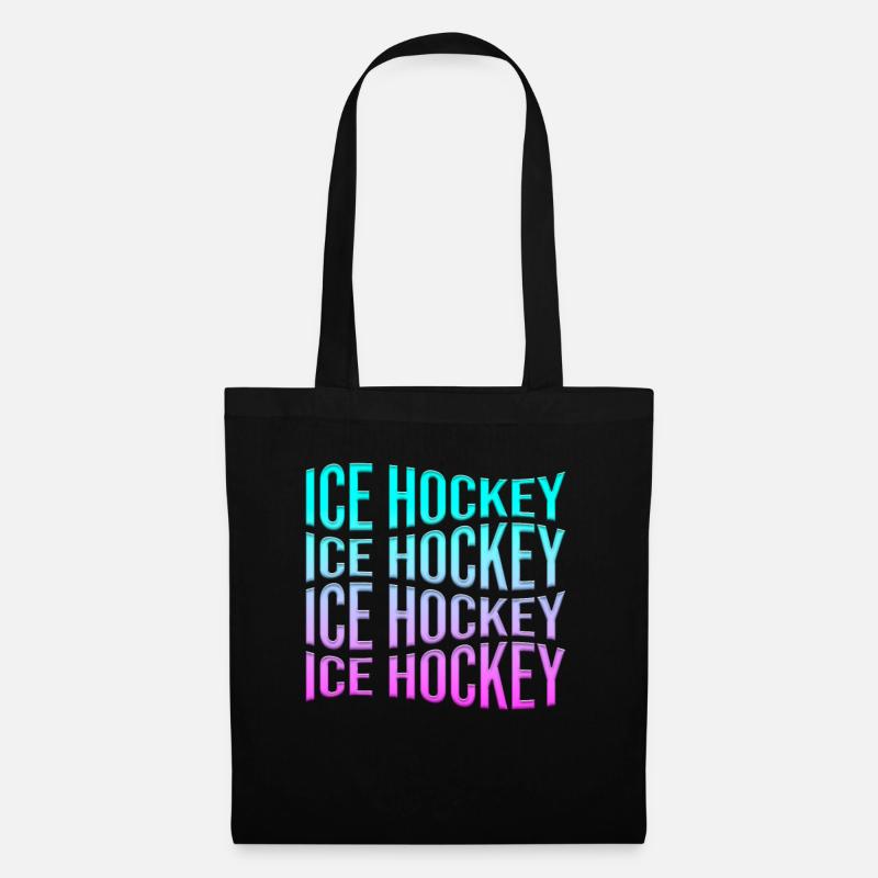 Eishockey - Stoffbeutel - Schwarz