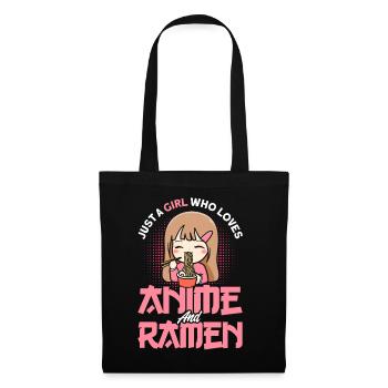 Just A Girl Who Loves Anime And Ramen - Tote Bag - black - Front