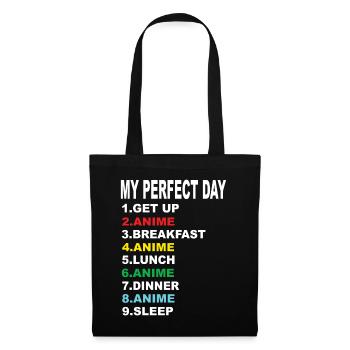 Anime My Perfect Day Anime Anime Series - Tote Bag - black - Front