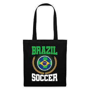 Brazil Soccer - Stoffbeutel - Schwarz - Vorne