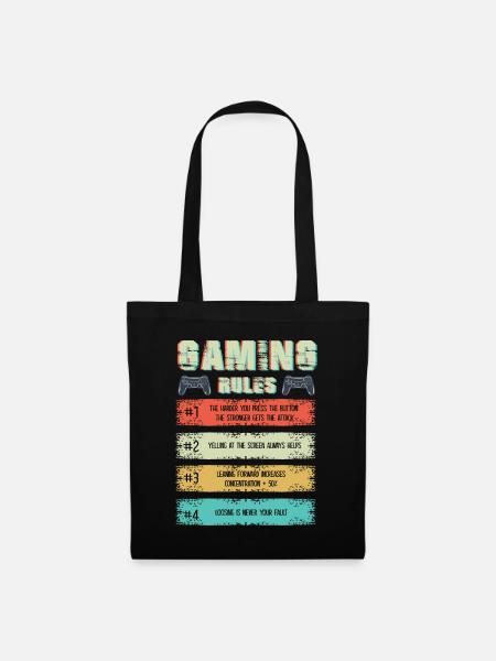 Gamer Logik Gaming Geschenk Videospiele Gamer - Tygväska - svart