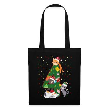 4 ans Enfants Cadeau de Noël Mignon - Sac en tissu - noir - Devant
