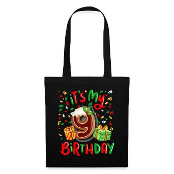 It's my 9th birthday Christmas present 9. - Tote Bag - black - Front