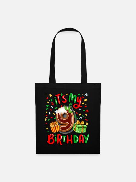 Es Ist Mein 9. Geburtstag Weihnachtsgeschenk 9. - Stoffbeutel - Schwarz