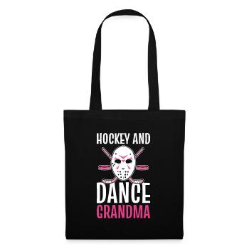 Hockey And Dance Grandma Ice Hockey Dancing Granny - Tote Bag - black - Front