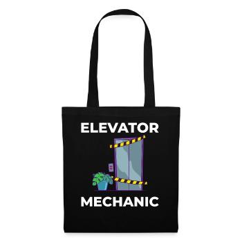 Elevator Elevator Technician Elevator Elevator - Tote Bag - black - Front