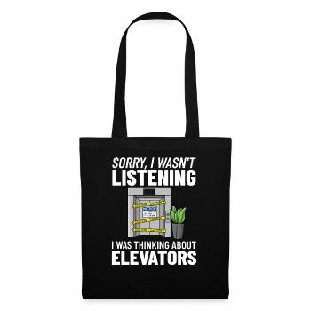 Elevator Elevator Technician Elevator Elevator - Tote Bag - black - Front