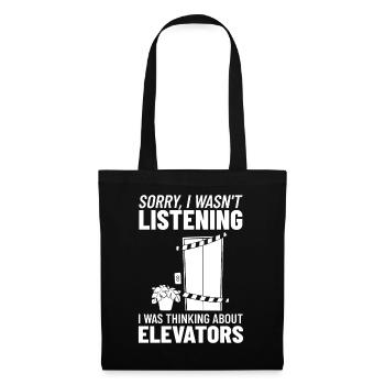 Elevator Elevator Technician Elevator Elevator - Tote Bag - black - Front