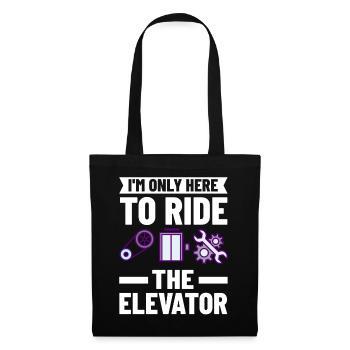 Elevator Elevator Technician Elevator Elevator - Tote Bag - black - Front