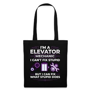 Elevator Elevator Technician Elevator Elevator - Tote Bag - black - Front