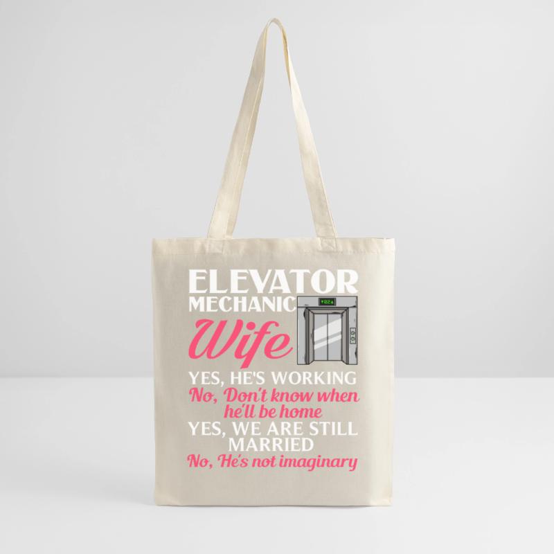 Elevator Elevator System Technician Woman Elevator Elevator Tote Bag