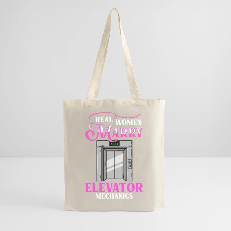 Elevator Elevator System Technician Woman Elevator Elevator Tote Bag