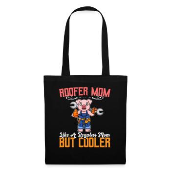Maman couvreuse comme une maman régulière mais plus cool - Sac en tissu - noir - Devant