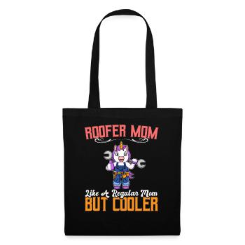Maman couvreuse comme une maman régulière mais plus cool - Sac en tissu - noir - Devant