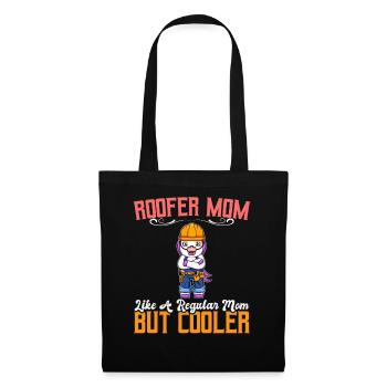 Maman couvreuse comme une maman régulière mais plus cool - Sac en tissu - noir - Devant