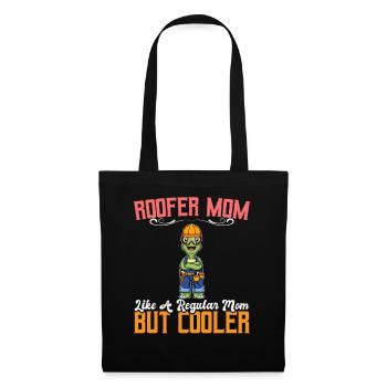 Maman couvreuse comme une maman régulière mais plus cool - Sac en tissu - noir - Devant