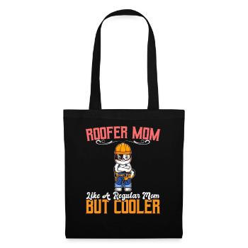 Maman couvreuse comme une maman régulière mais plus cool - Sac en tissu - noir - Devant