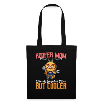 Maman couvreuse comme une maman régulière mais plus cool - Sac en tissu - noir - Devant